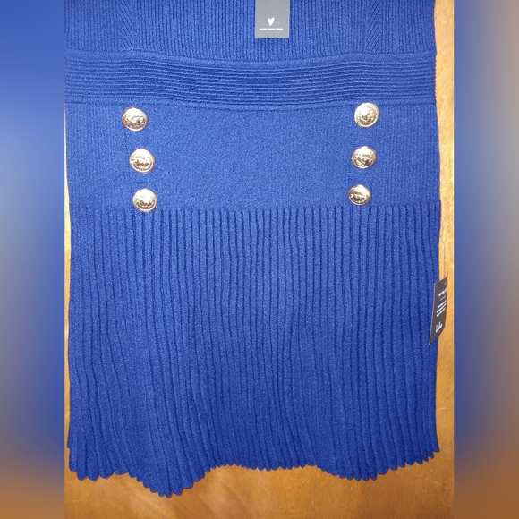 Lulu's Blue Mini Dress - Picture 7 of 9